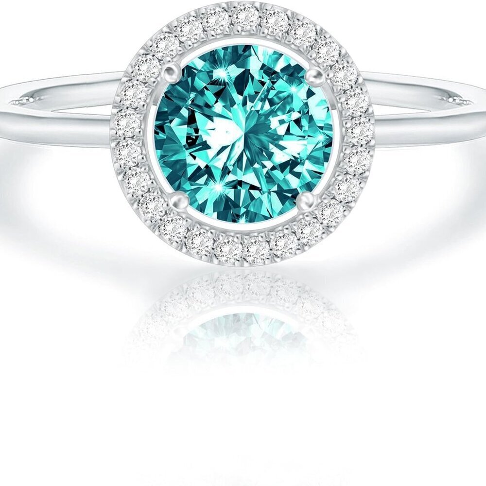 Adjustable Crystal Birthstone Ring 14K Gold Plated Women